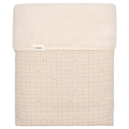 Koeka Wiegdeken Teddy Lind 75x100 | Warm White