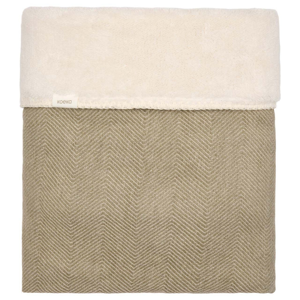 Koeka Ledikantdeken Teddy Montreal 100x150 | Moss