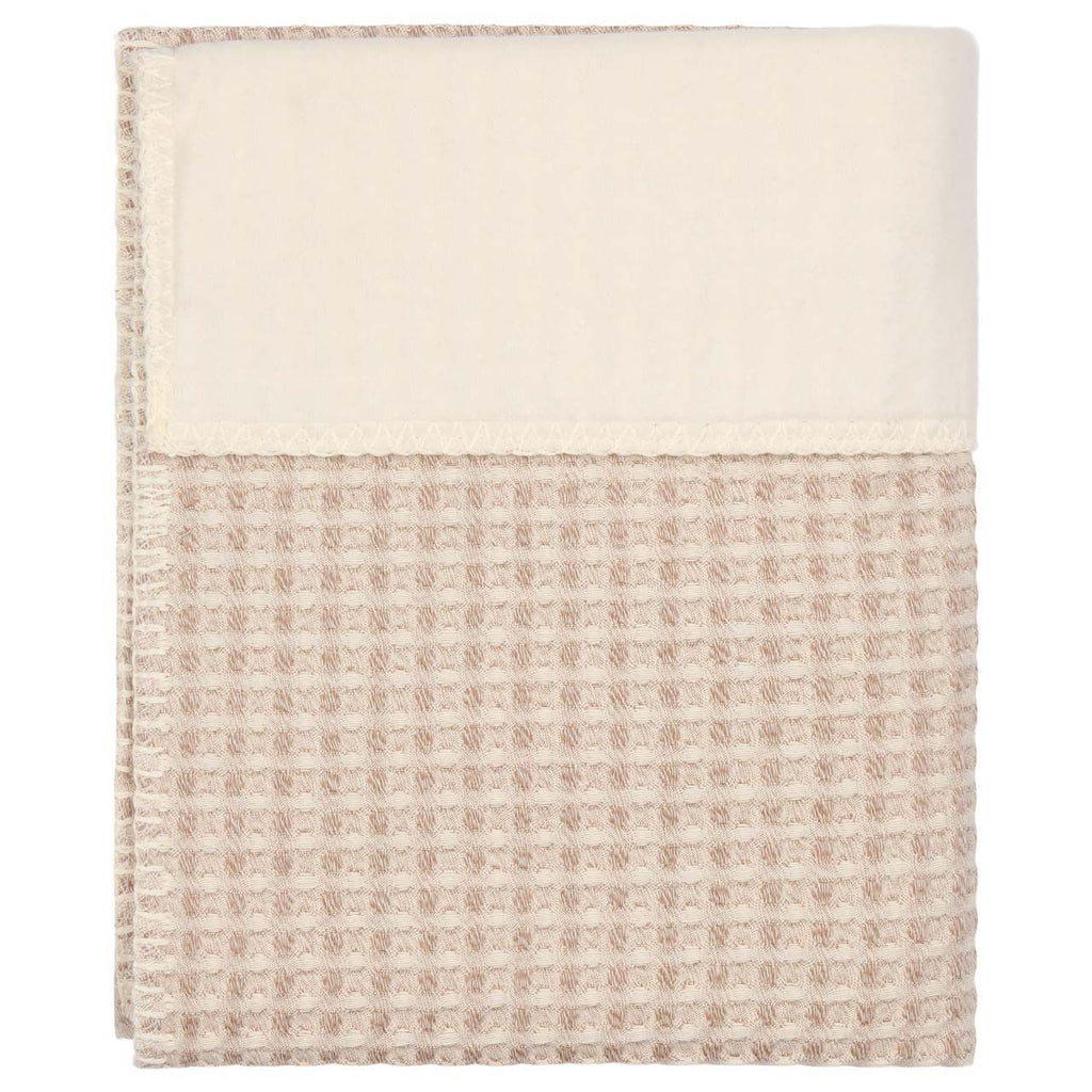 Koeka Wiegdeken Cotton Fleece Wafel Amsterdam 100x75 | Crumble