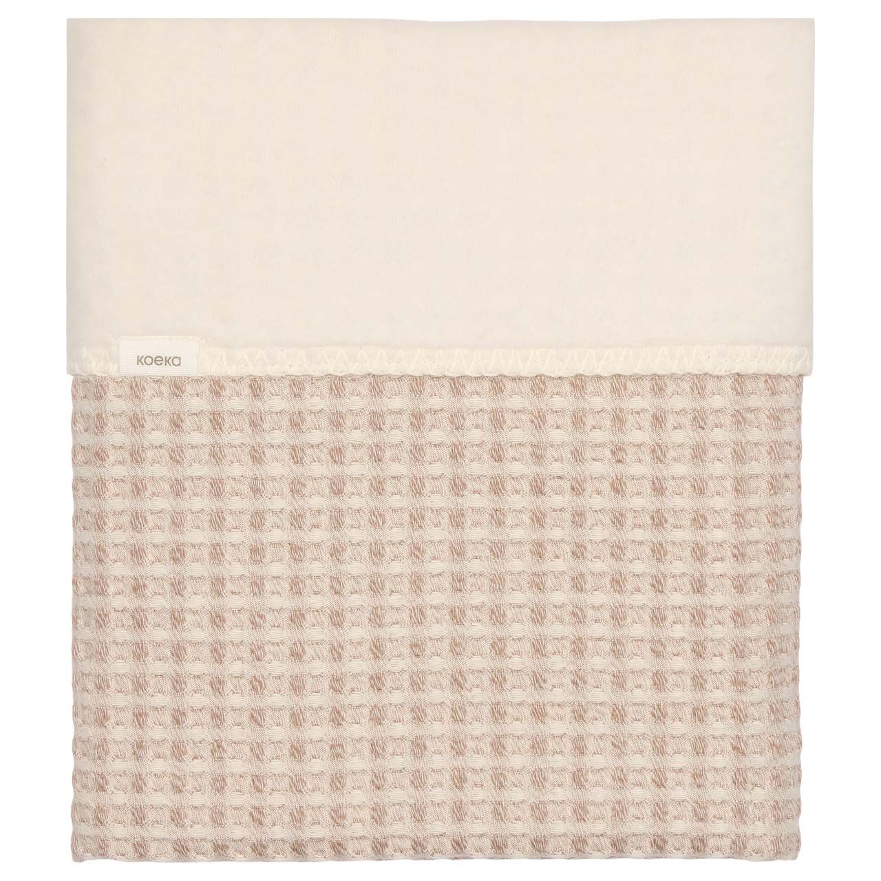 Koeka Wiegdeken Cotton Fleece Wafel Amsterdam 100x75 | Crumble