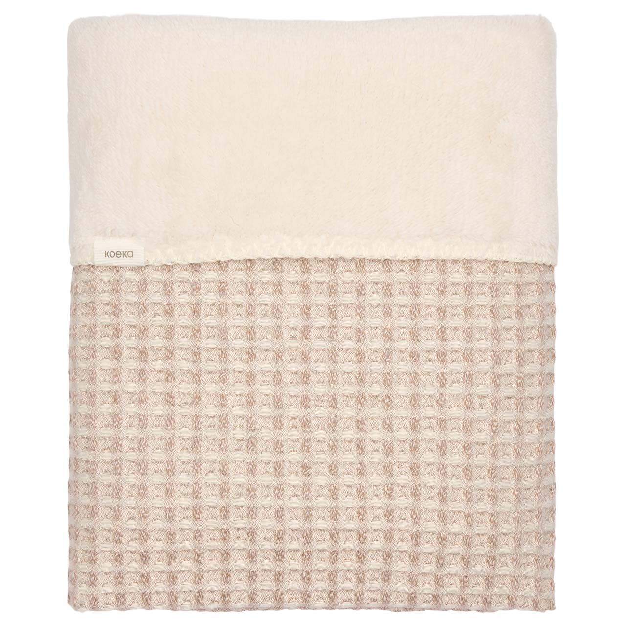 Koeka Ledikantdeken Wafel/Teddy Oslo 100x150 | Crumble