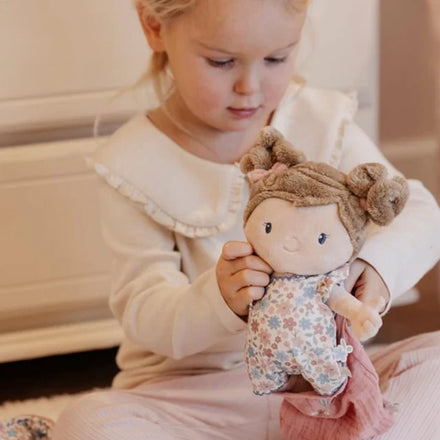 Little Dutch Babypop Met Mandje Rosa