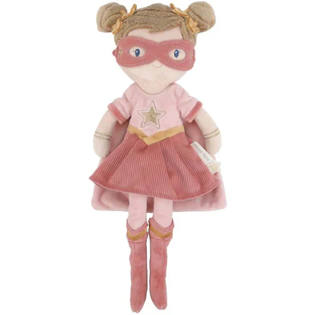 Little Dutch Knuffelpop 35cm | Super Hero Rosa