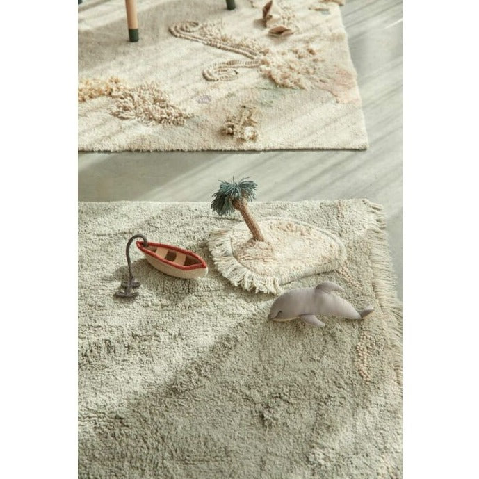 Lorena Canals Machinewasbaar Tapijt Rug 90x130cm | Waves