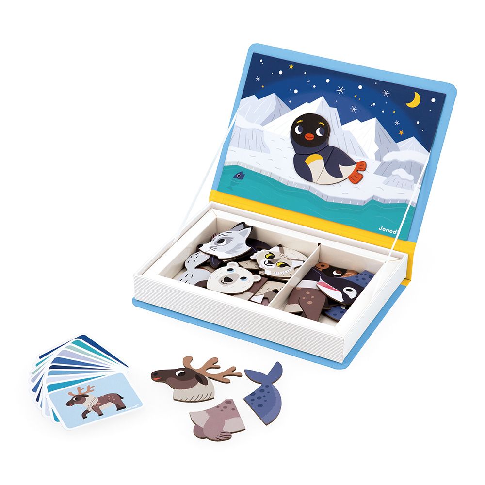 Janod Magneti'Book Meeneem Magneetset | Polar Animals