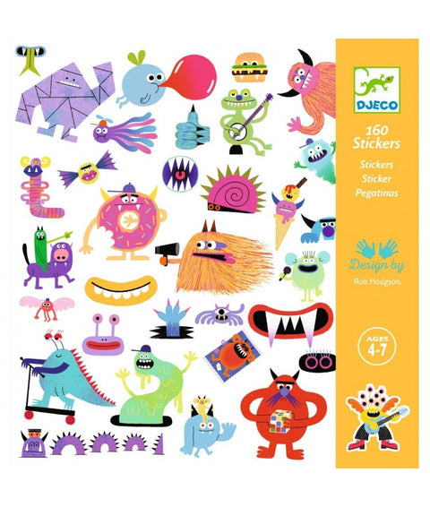Djeco Set 160 Stickers | Monsters