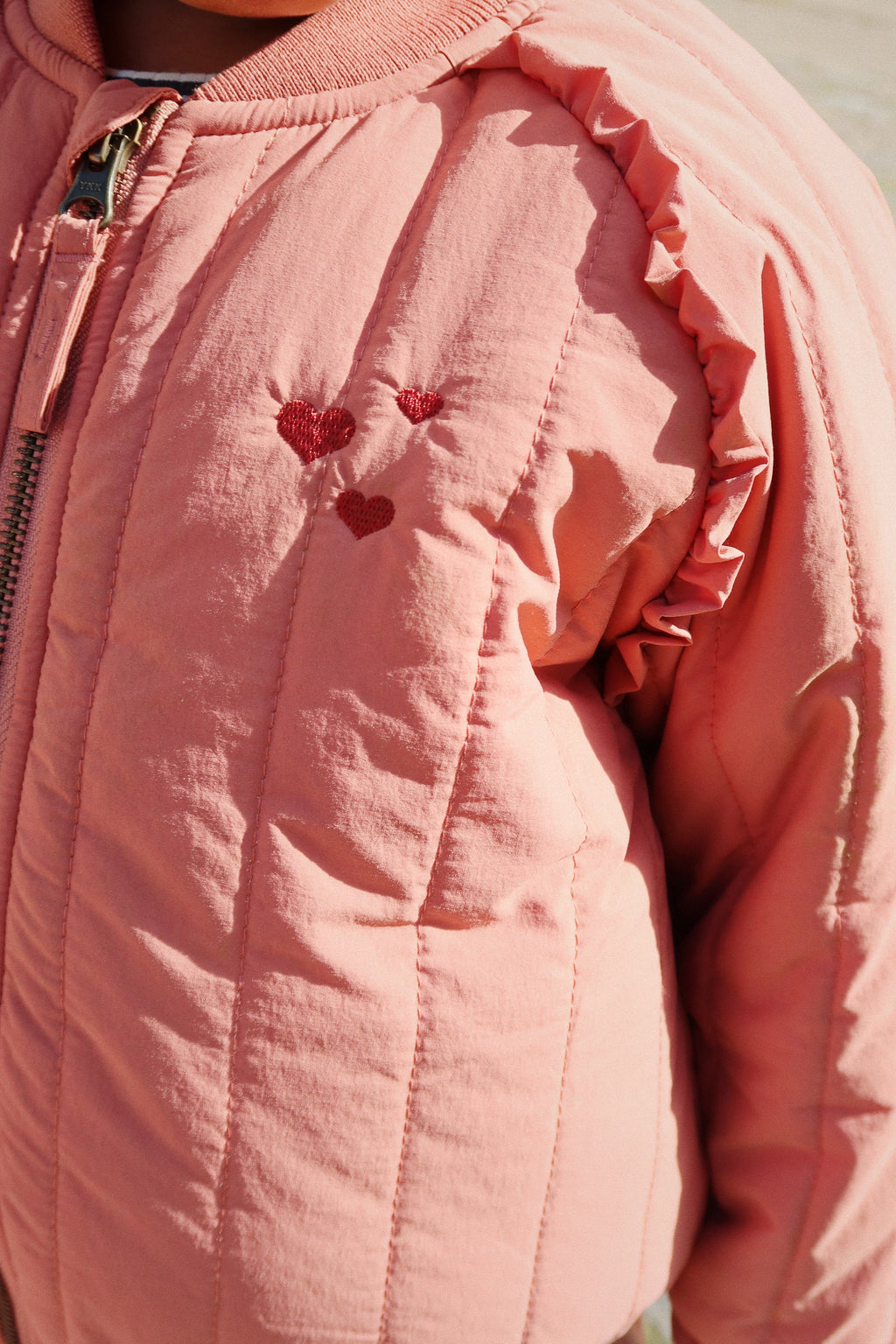 Konges Sløjd Juno Frill Bomber Jas | Canyon Rose