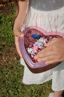 Konges Sløjd Tut Heart Sequin Bag | Rose