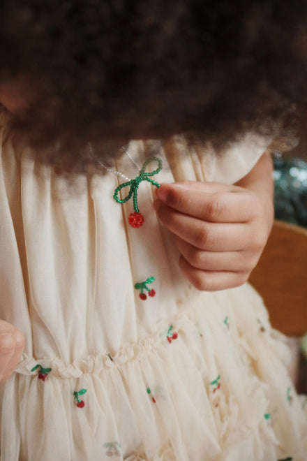 Konges Sløjd Parel Ketting & Armbandjes Set | Mellow Rose/Rio Red