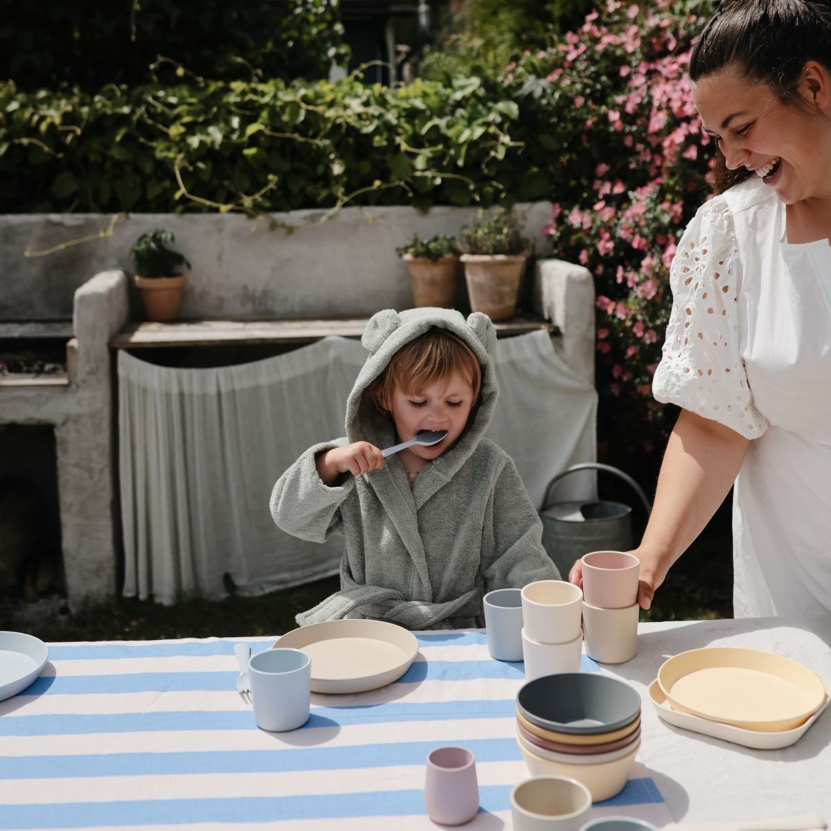 Mushie Badjas 4-6Y Bear Moss