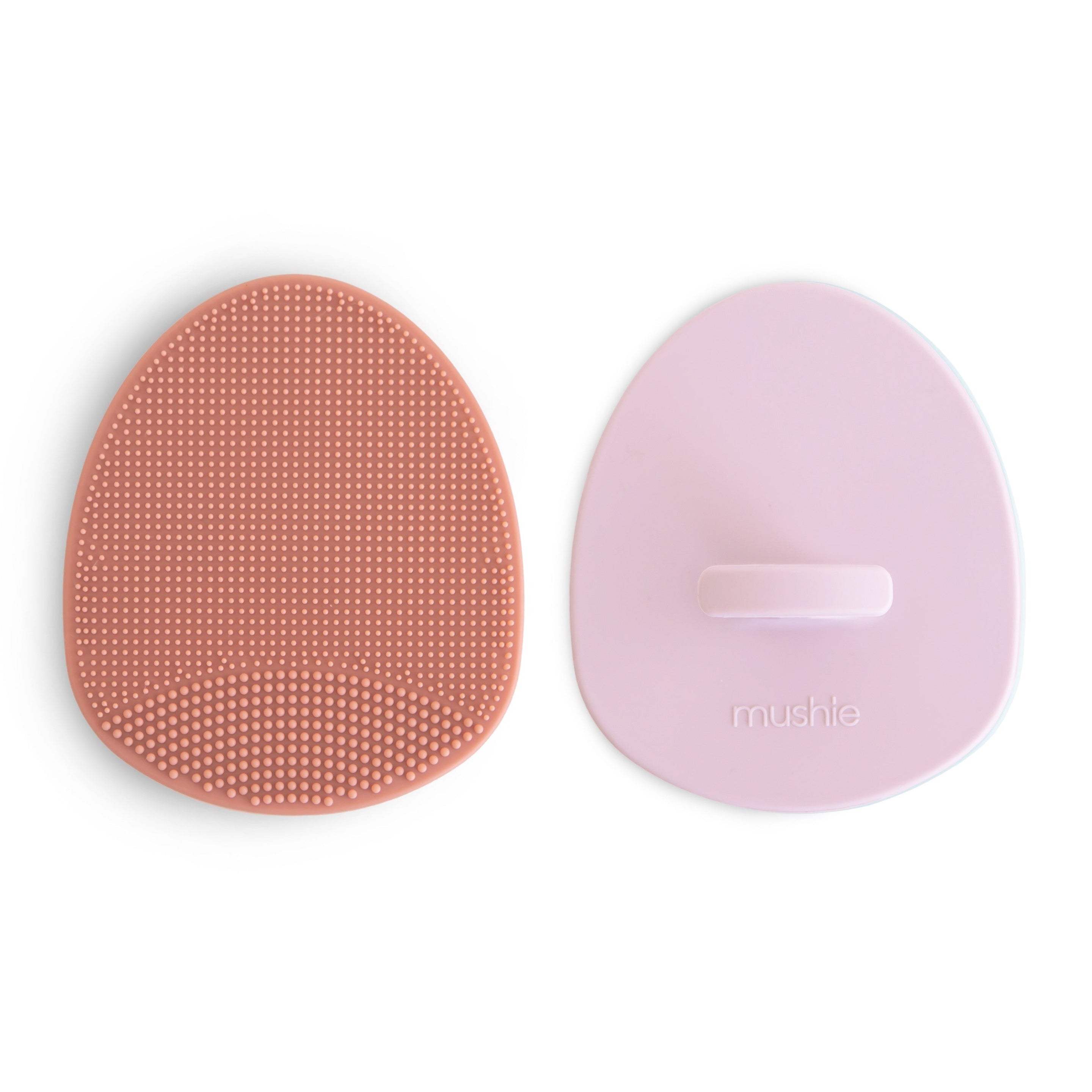Mushie Badborstel Melkkorstjes 2-pack | Roos/Lila
