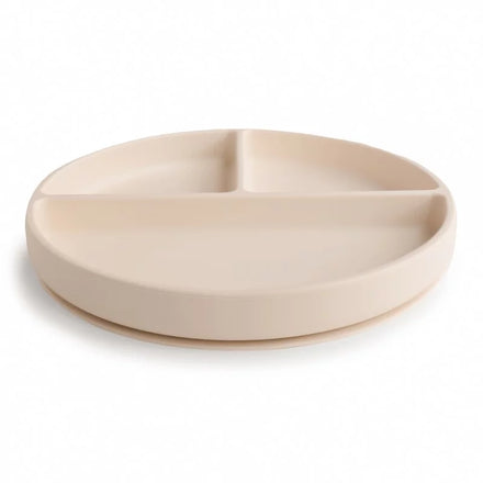 Mushie Silicone Bord Rond Met Zuignap | Shifting Sand