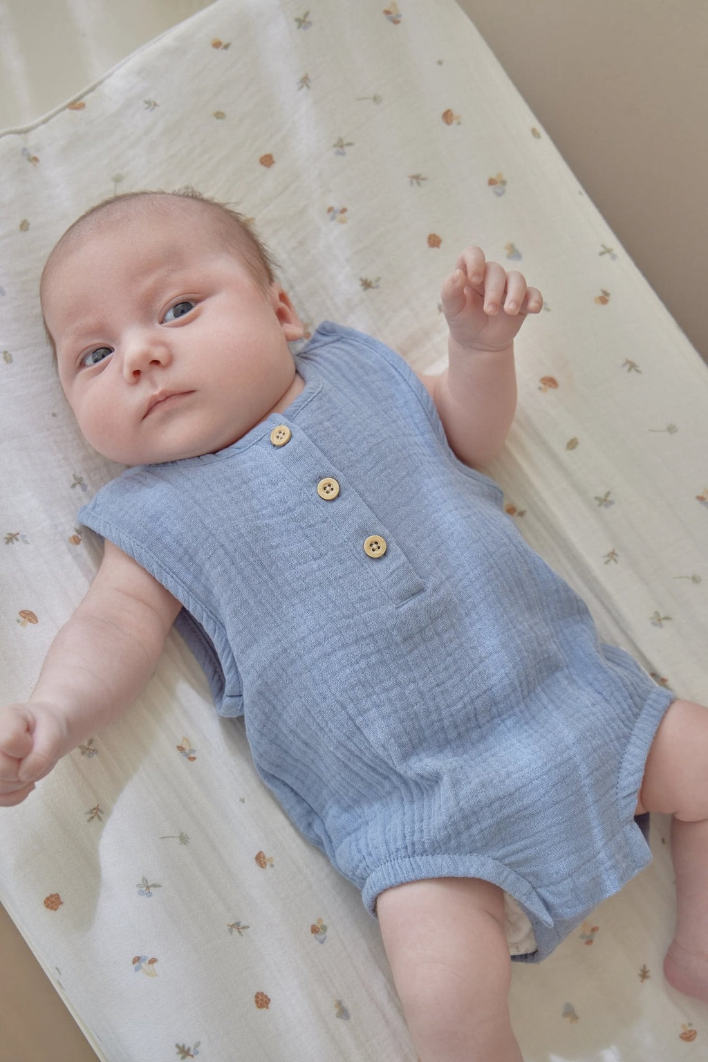 Little Dutch Romper | Stone Blue