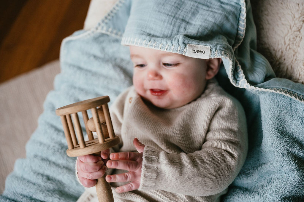 Koeka Omslagdoek Faro 100x100 | Sky