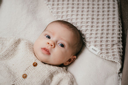 Koeka Omslagdoek Wafel/Teddy Oslo 100x100 | Crumble