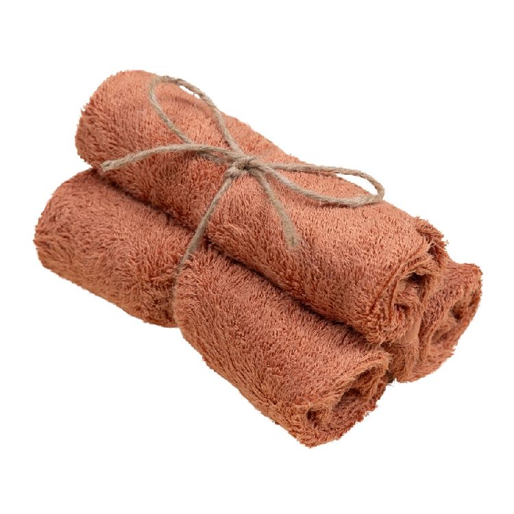 Timboo Gastendoekjes 3 stuks 29,5x50 | Sunrise Orange