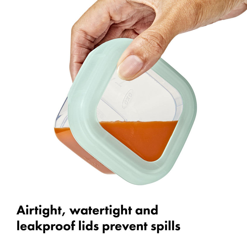 OXO Tot Vierdelige Set Diepvriesdoosjes Plastic 4x120ml | Opal