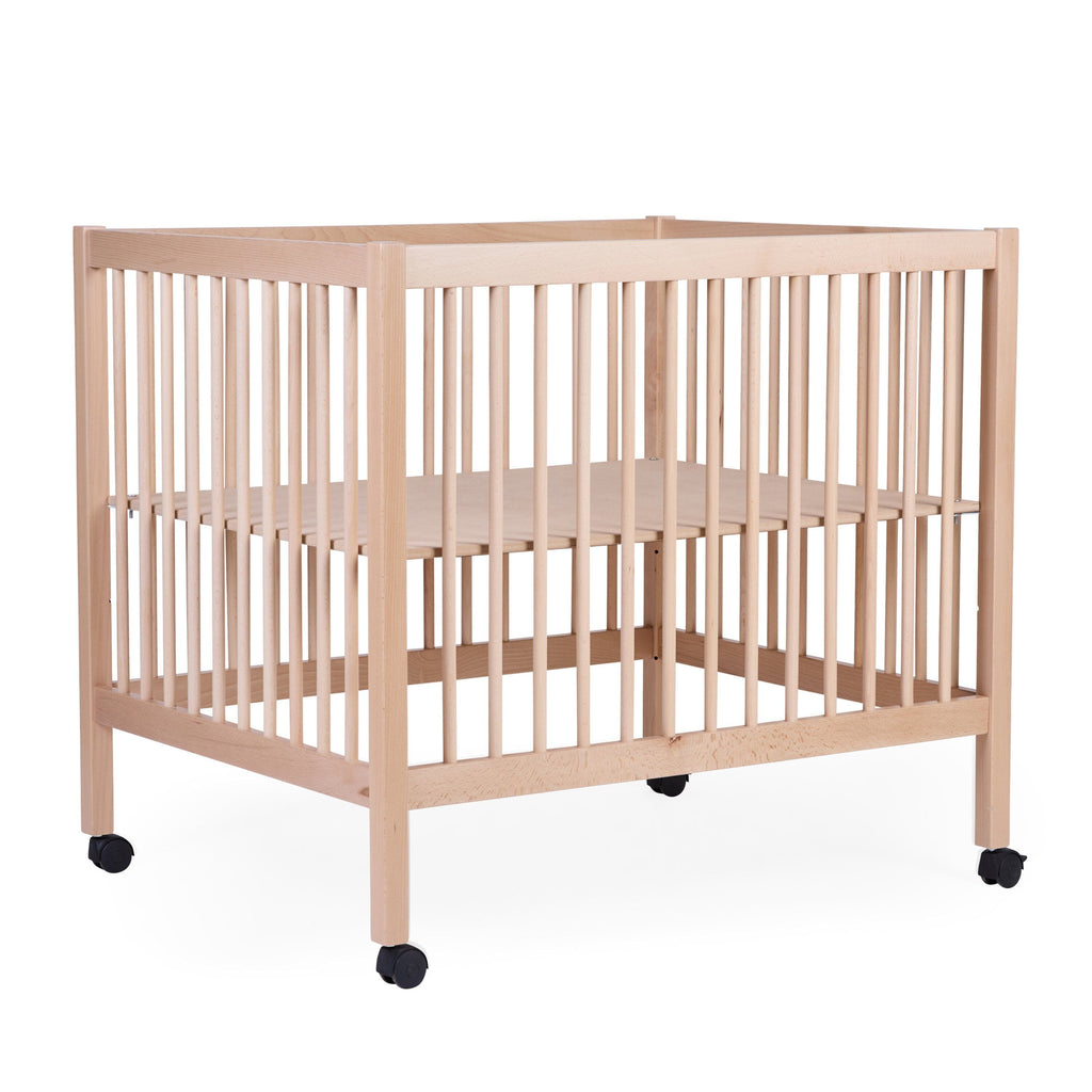 Childhome Box Park 97 Met Wieltjes 95x75cm | Naturel