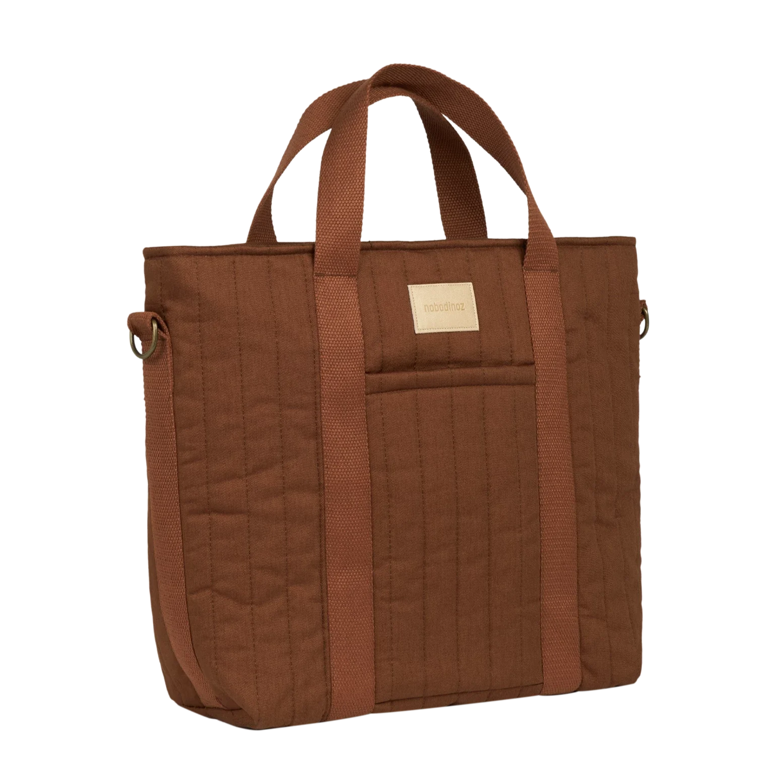 Nobodinoz Hyde Park Waterproof Kinderwagen Rugzak 32x32x14cm | Brick Brown