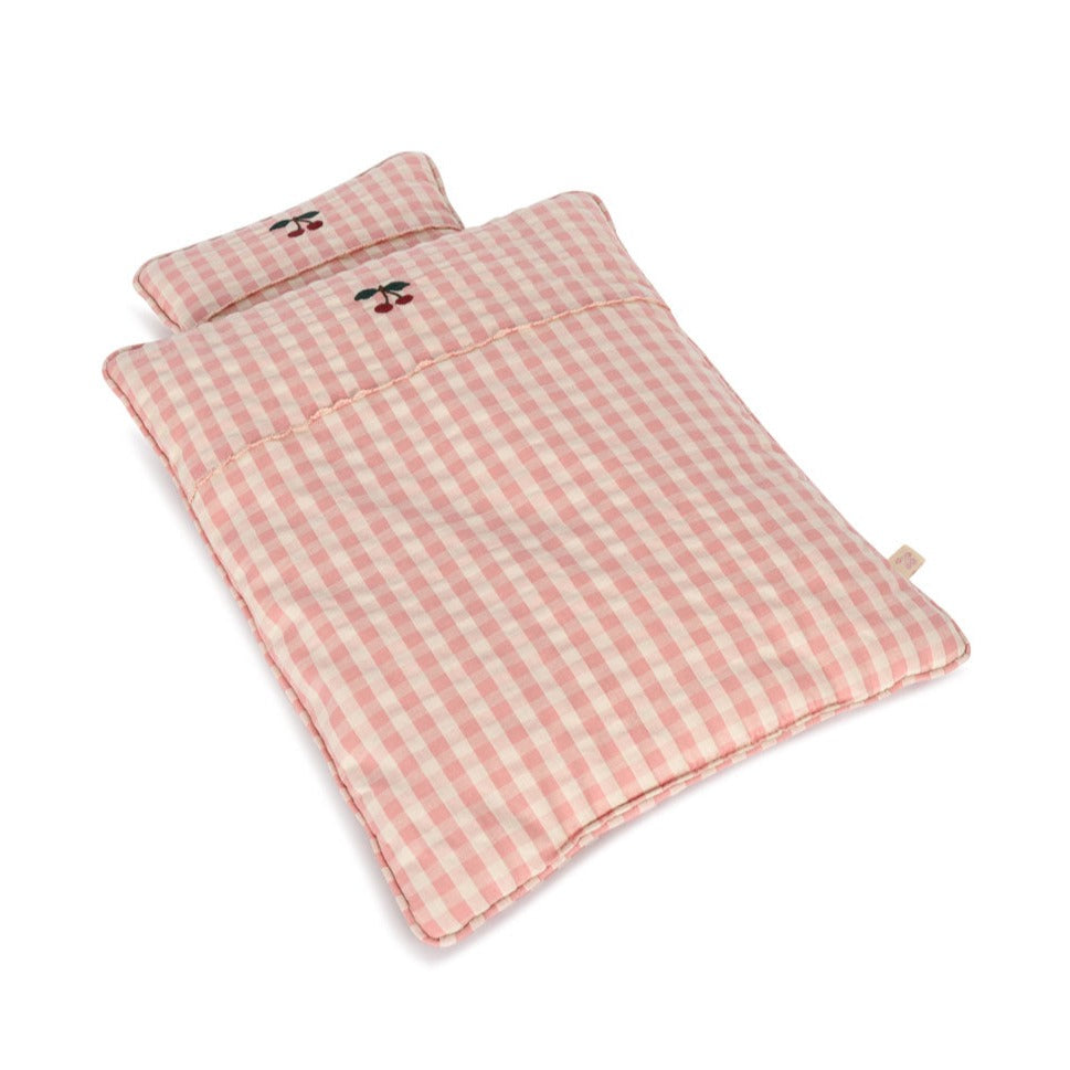 Konges Sløjd Poppen Bedding | Powder Pink Check