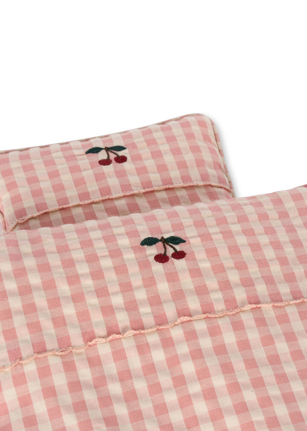 Konges Sløjd Poppen Bedding | Powder Pink Check