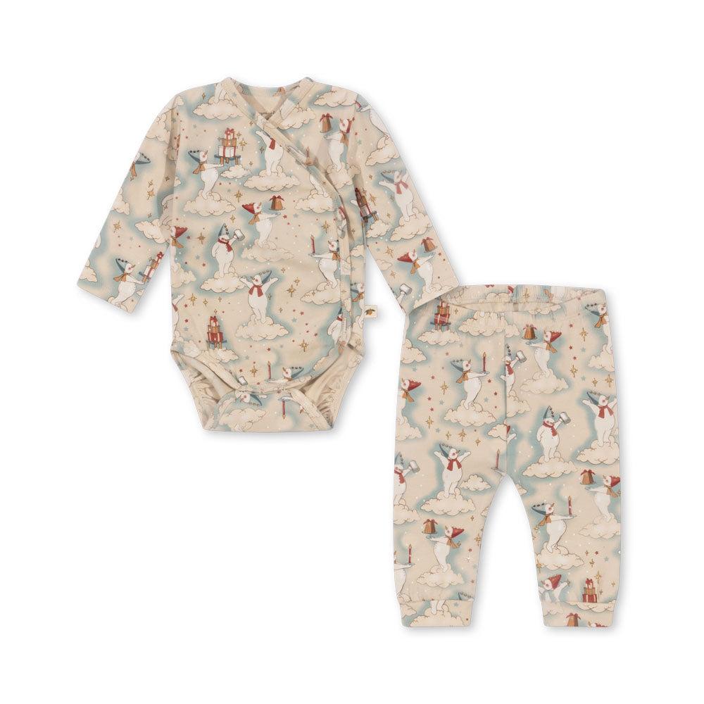 Konges Sløjd Basic Newborn Set Pyjama | Let It Snow