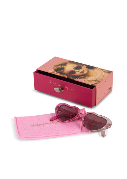 Konges Sløjd Zonnebril Baby Heart | Pink Multi