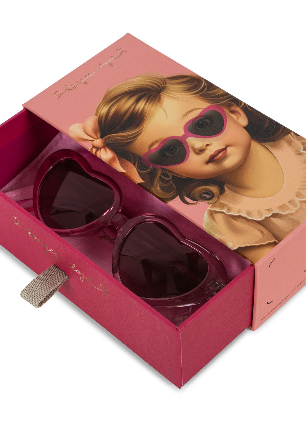 Konges Sløjd Zonnebril Baby Heart | Pink Multi