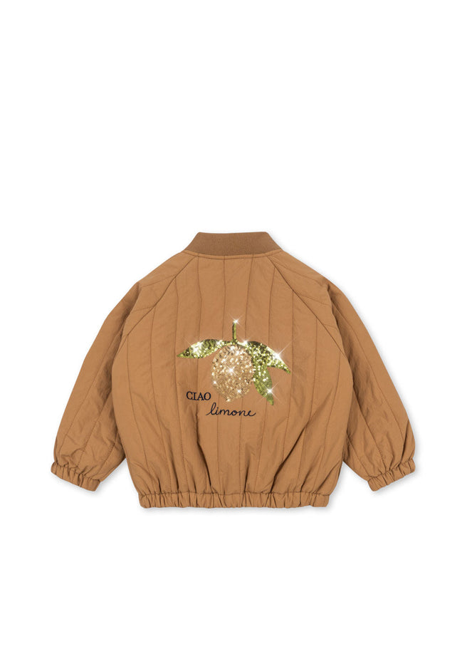 * Konges Sløjd Juno Sequin Bomber Winterjas | Tobacco Brown