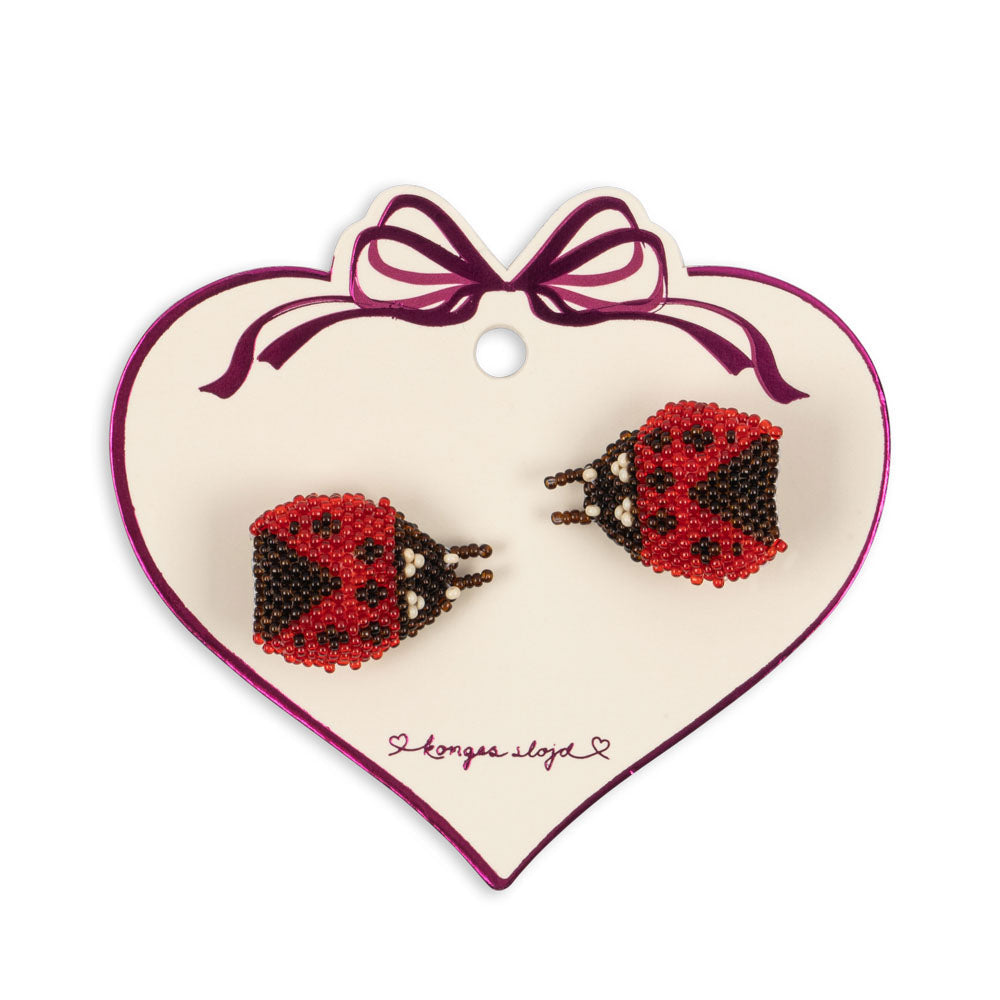 Konges Sløjd Beaded Haarspeldje 2ST | Ladybug