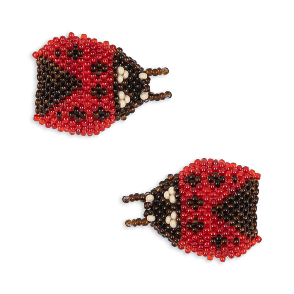 Konges Sløjd Beaded Haarspeldje 2ST | Ladybug