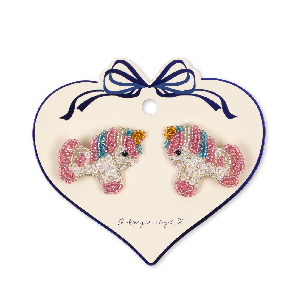 Konges Sløjd Beaded Haarspeldjes 2ST | Unicorn