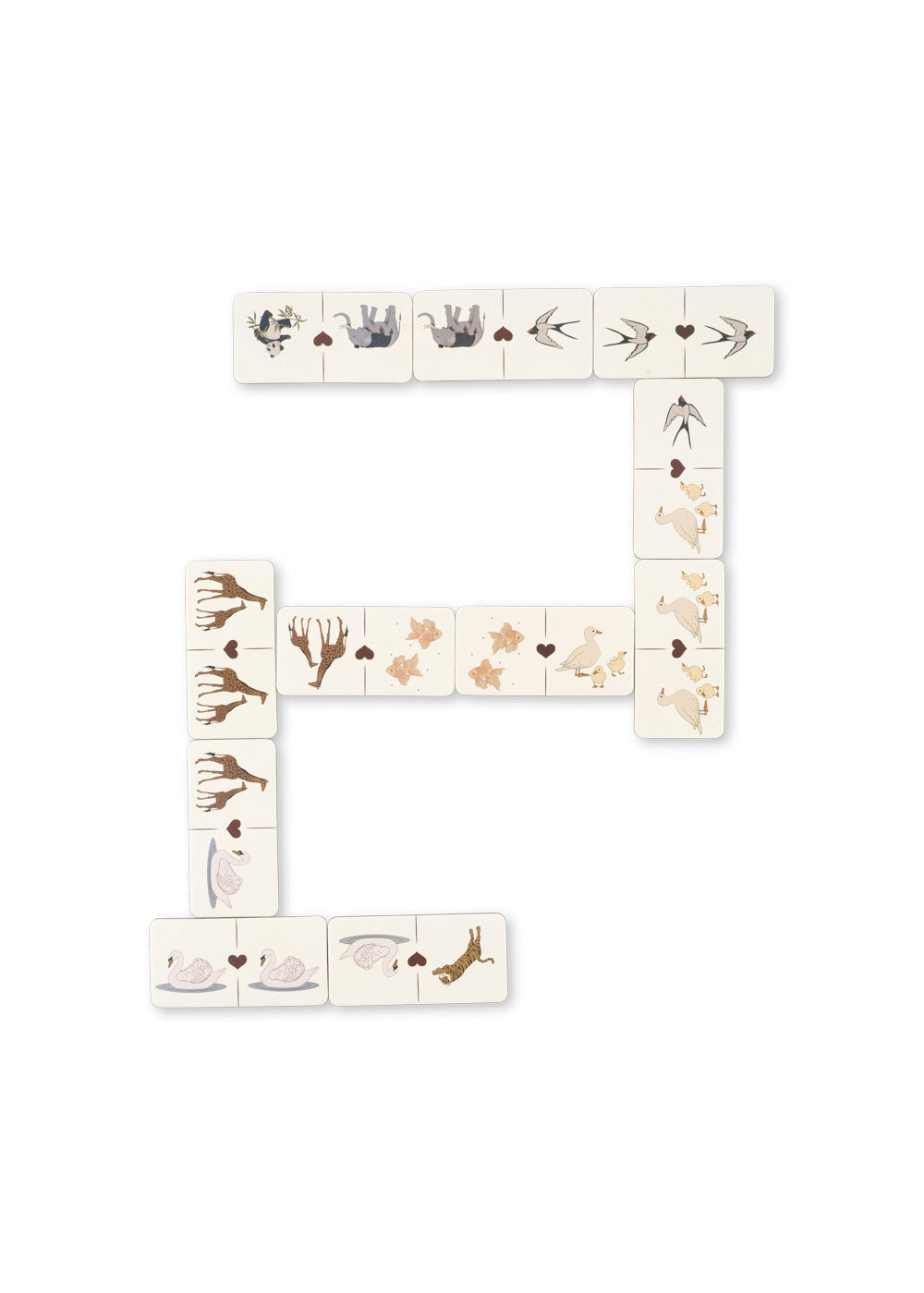 Konges Sløjd Animal Dominoes Game | Multi