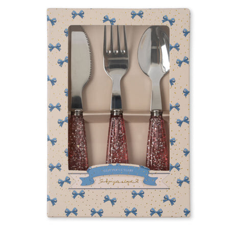 Konges Sløjd Glitter Bestek Set | Sparkling Blush
