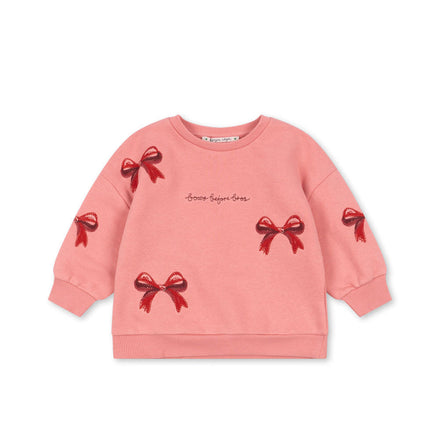 Konges Sløjd Lou Bow Sweater | Strawberry Ice