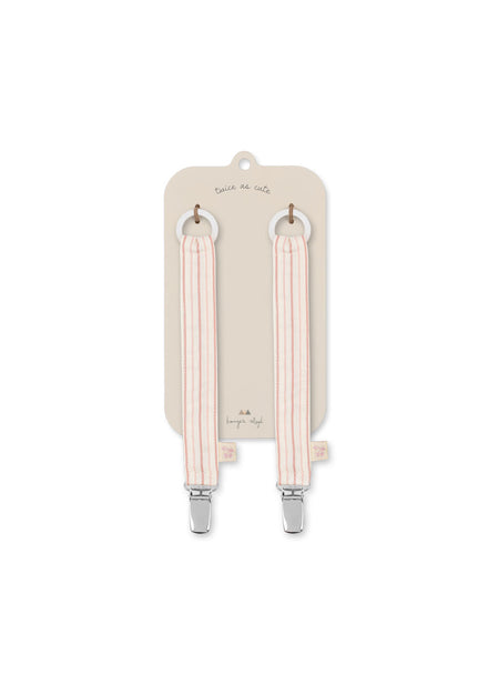 Konges Sløjd Fopspeenketting Strap 2st | Stripie Petite Rose