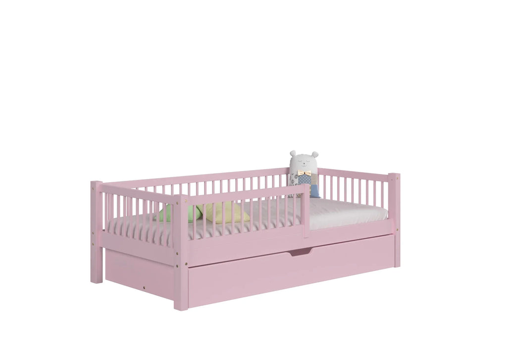 De Gele Flamingo Milan | Eénpersoonsbed met lade voor matras 90x200cm