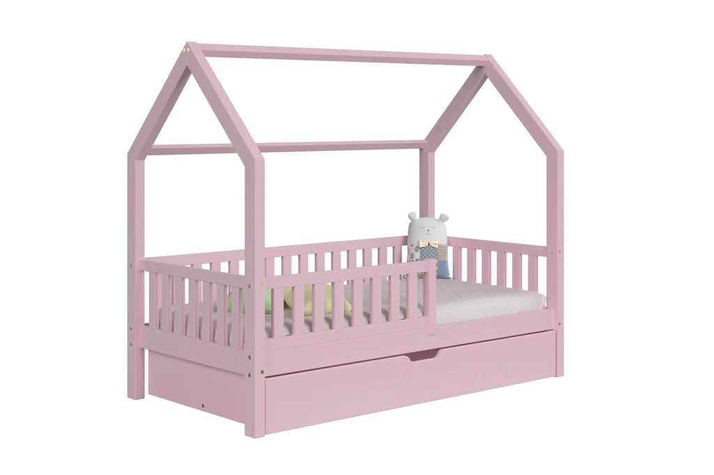 De Gele Flamingo Bedhuisje Stockholm | Eénpersoons met lade voor matras 80x160cm
