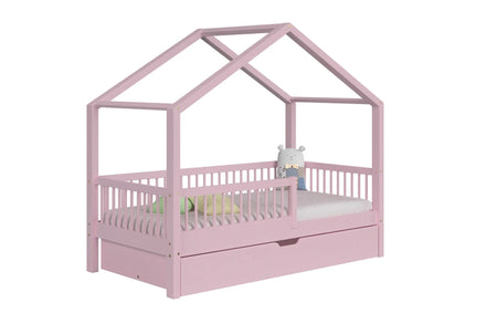 De Gele Flamingo Bedhuisje Helsinki | Eénpersoons met lade voor matras 90x200cm