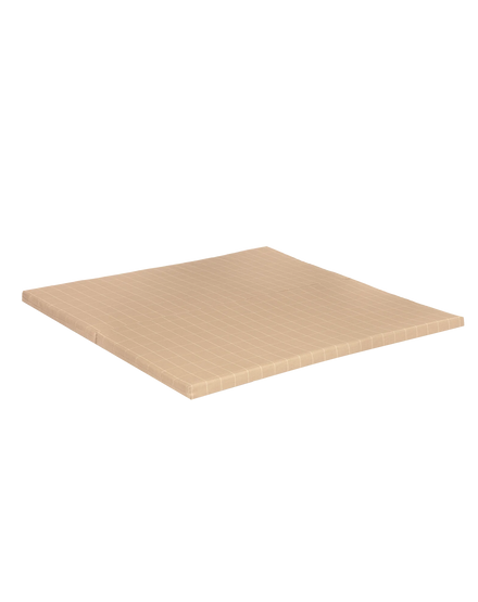 Nobodinoz Plooibare Eco Play Mat 100x100x4cm | Taupe Grid