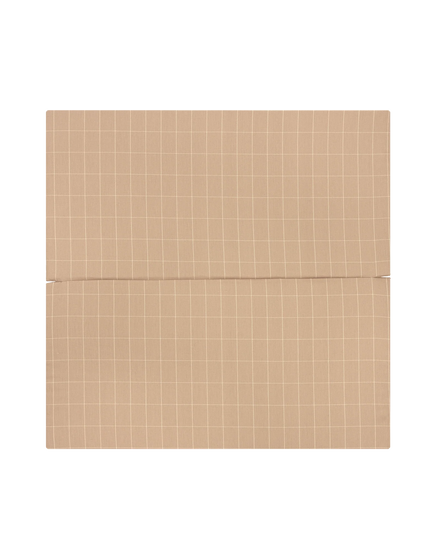 Nobodinoz Plooibare Eco Play Mat 100x100x4cm | Taupe Grid