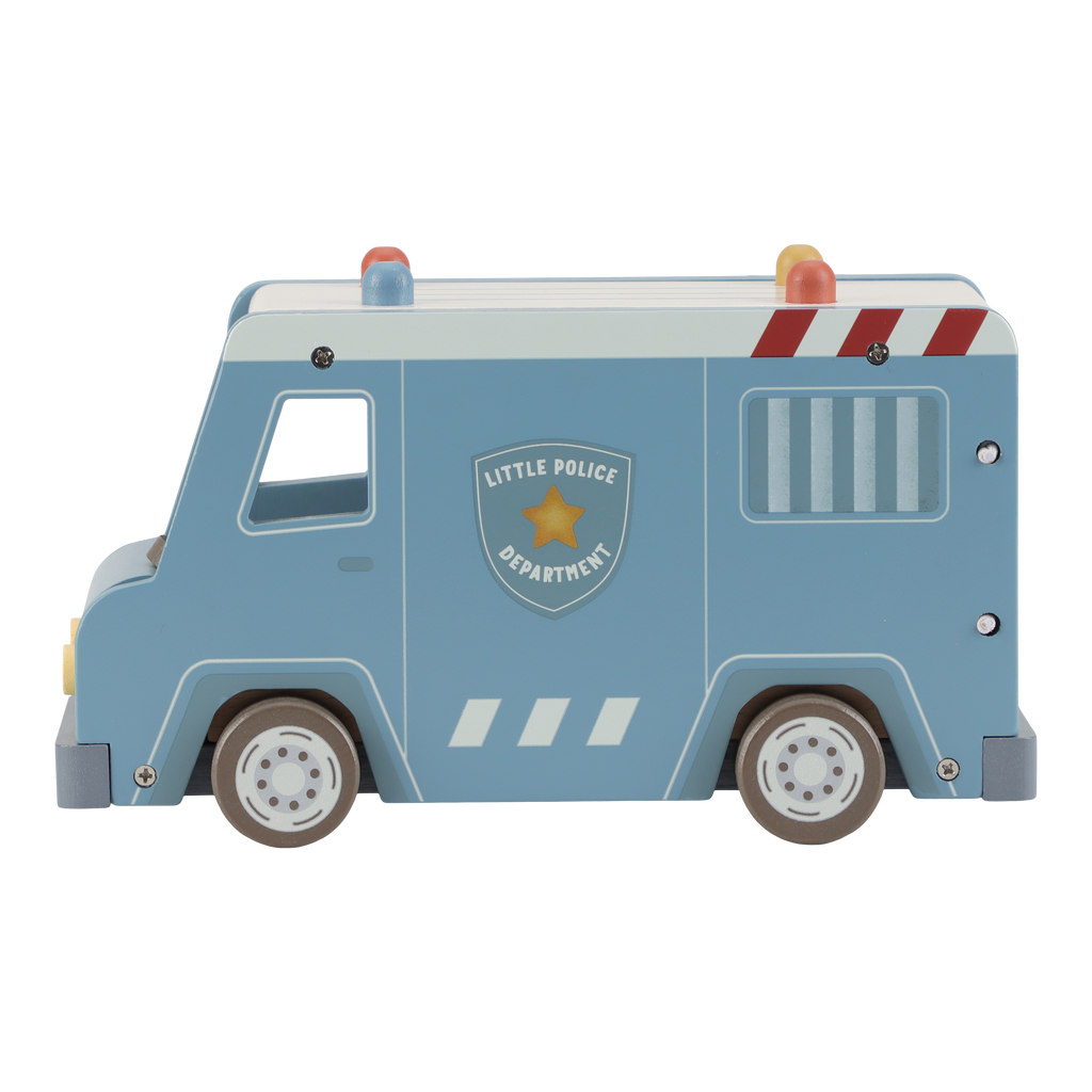 Little Dutch Houten Politiebus