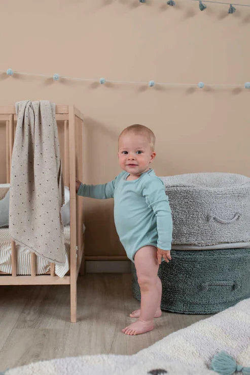 Lorena Canals Pouffe 20xØ50cm | Chill Vintage Blue