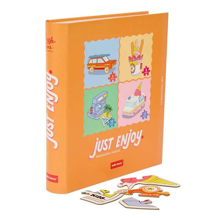 Hello Hossy Vormpuzzel 4 Puzzels (6 tot 12 Stuks) | Just Enjoy