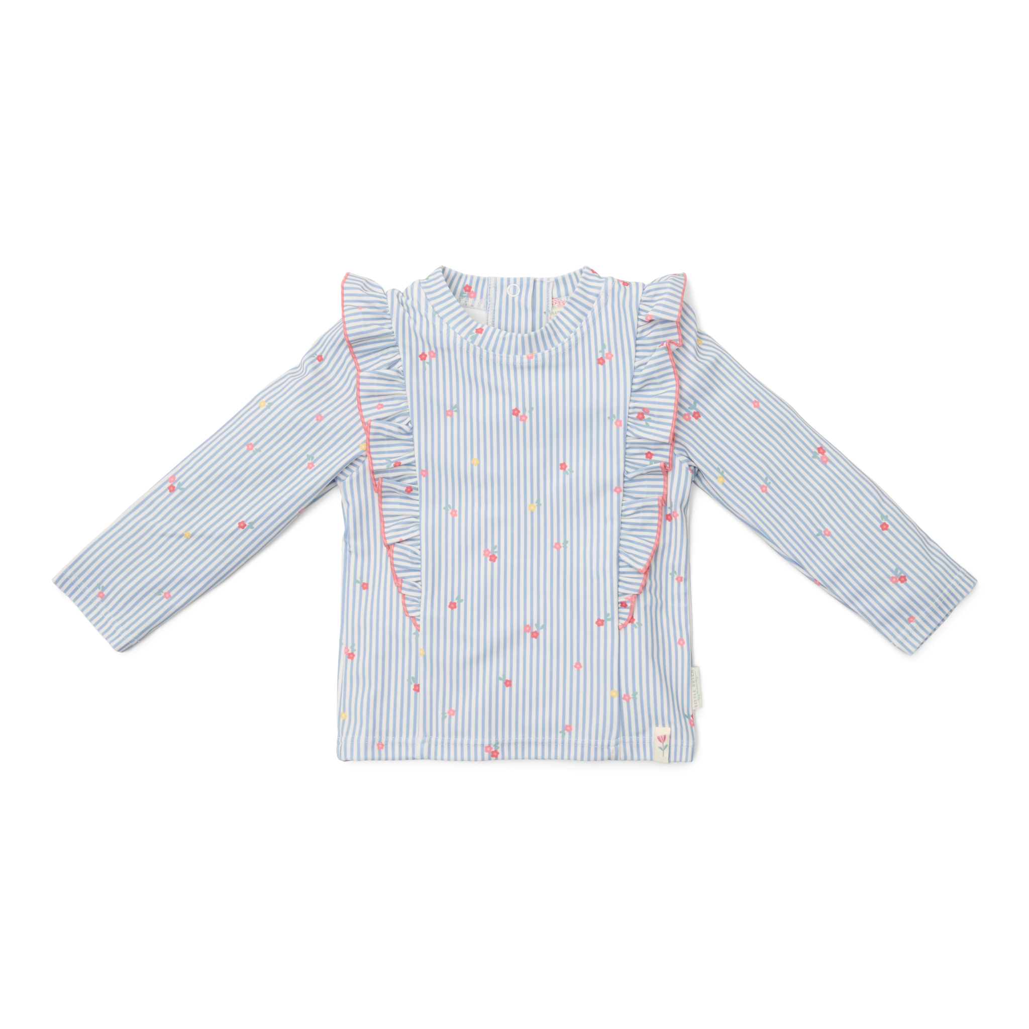* Little Dutch UV Zwemshirt Lange Mouwen Sunny Flowers Blue