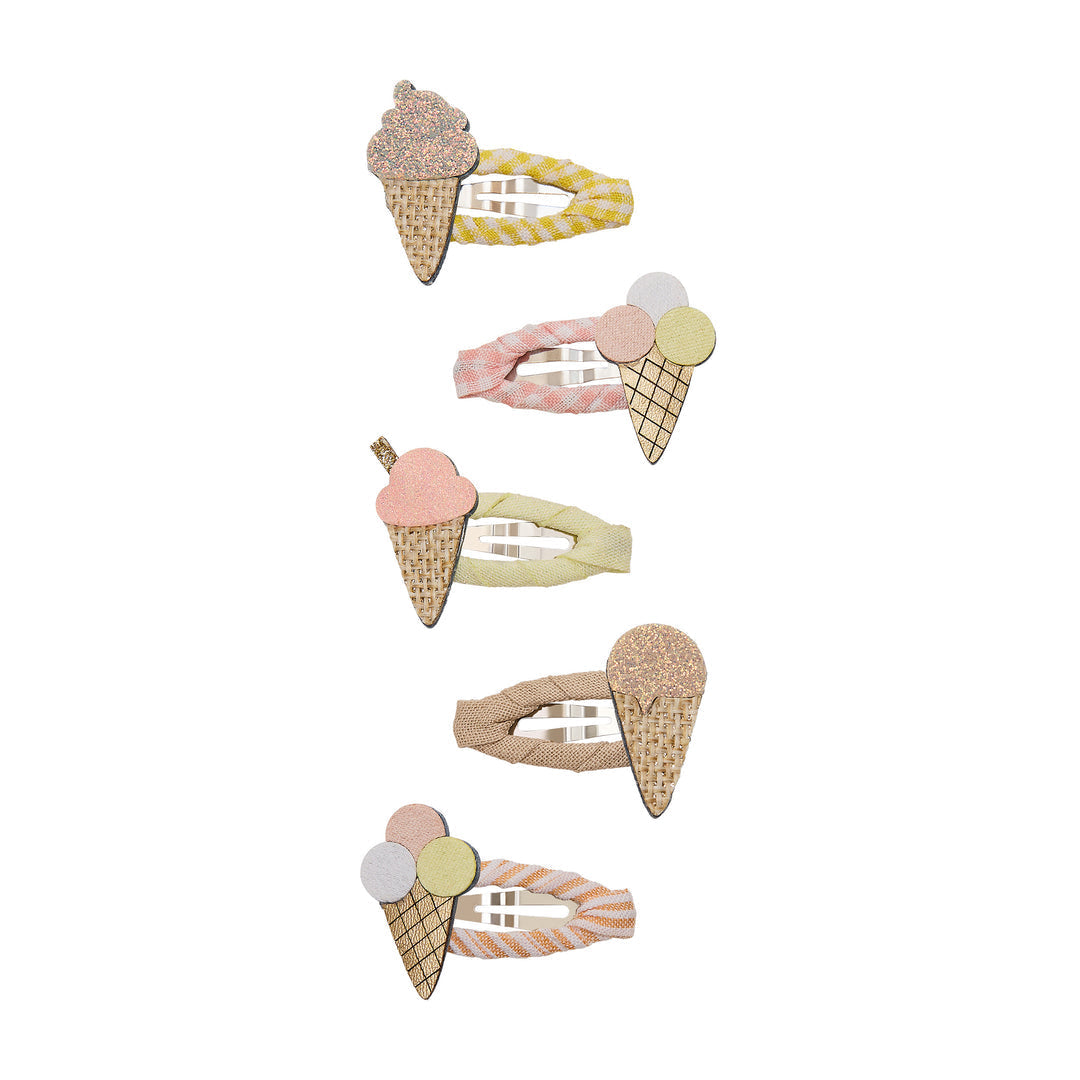 Mimi & Lula Ice Cream mini clic clacs met ijsjes, speelse haarspeldjes bij De Gele Flamingo
