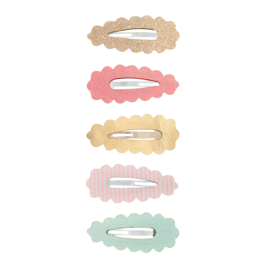 Mimi & Lula Haaraccessoires | Scallop Edge Mini Clic Clacs