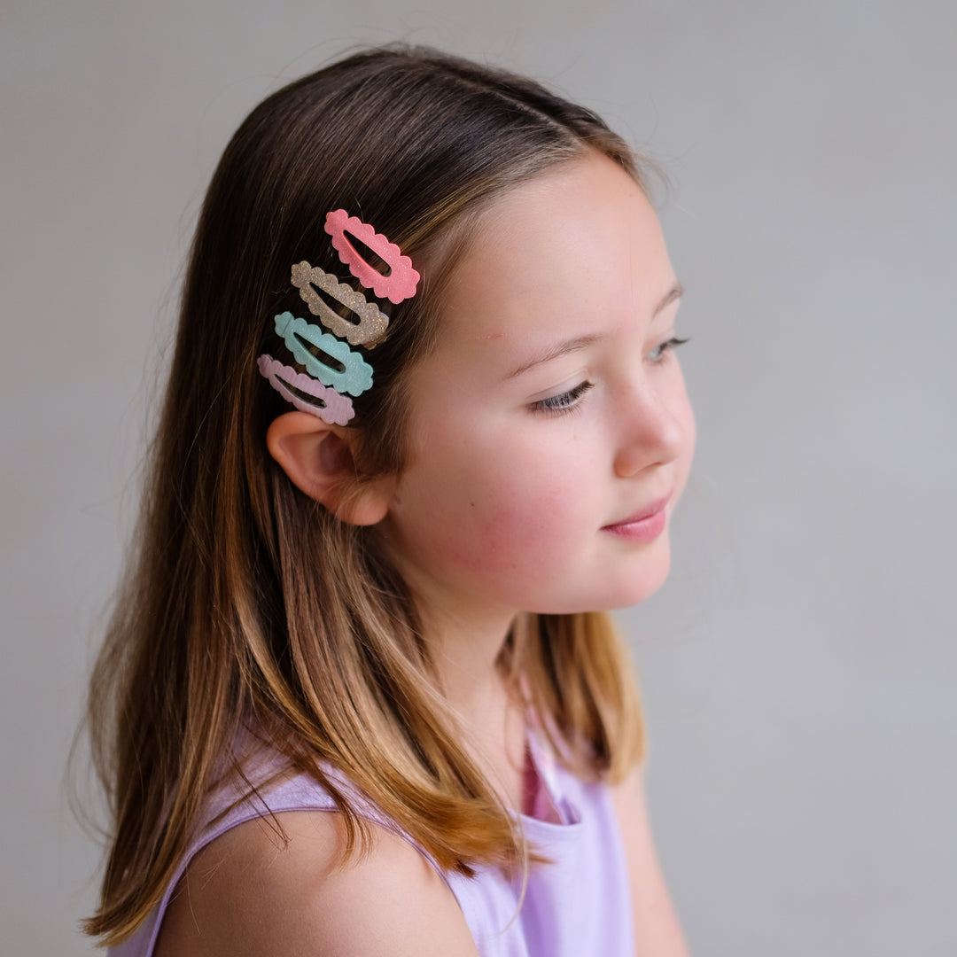 Mimi & Lula Haaraccessoires | Scallop Edge Mini Clic Clacs