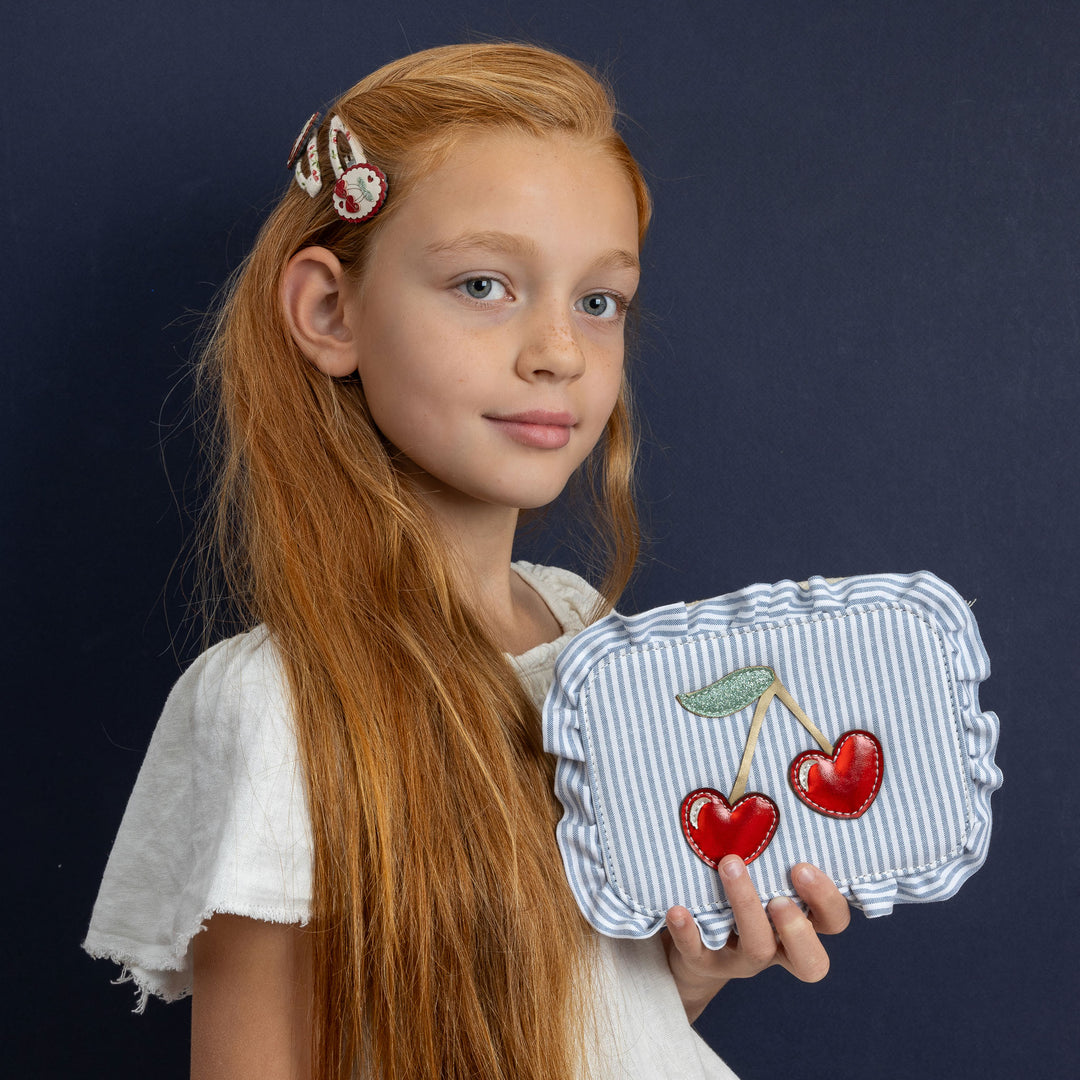 Mimi & Lula Striped Cherry Handtasje