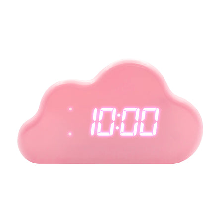 Lalarma | Digital Cloud Alarm Clock Met Thermometer & Licht | Rose